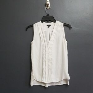 Ivory Sleeveless Blouse